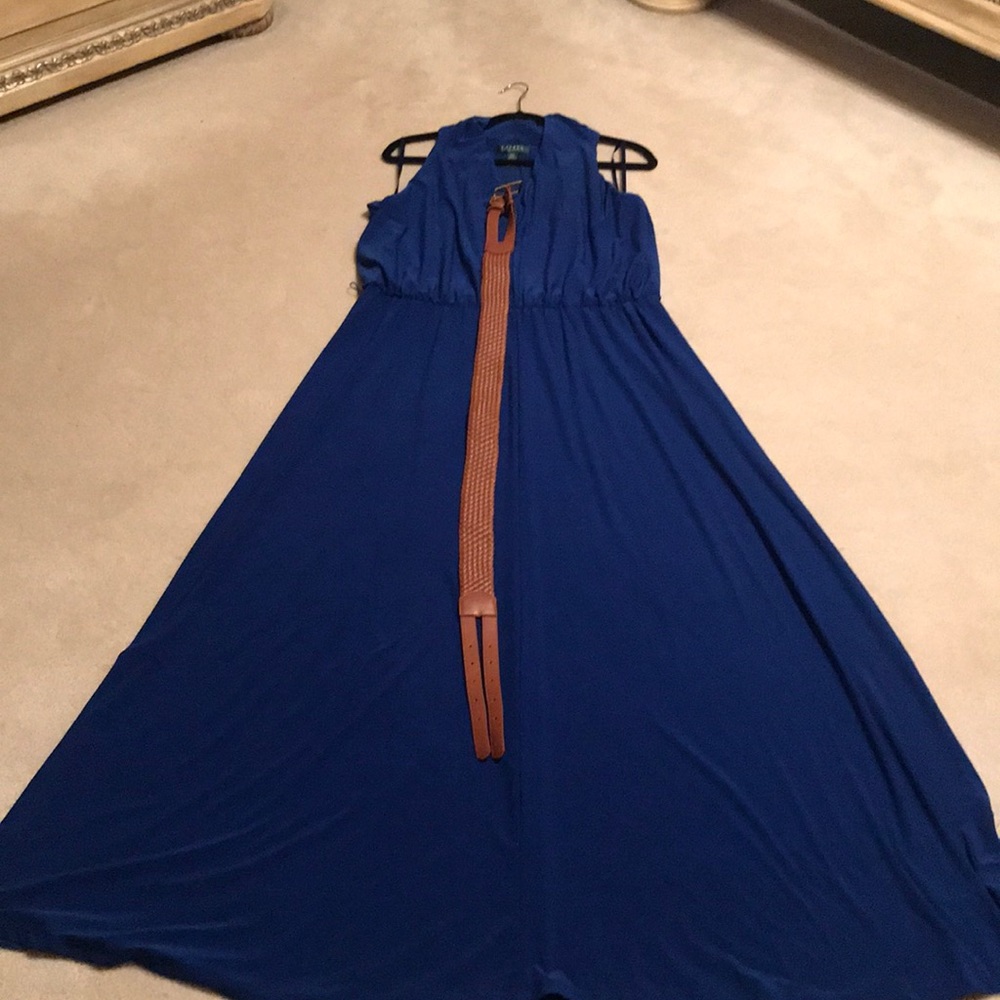 Royal blue maxi dress